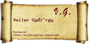 Veiler György névjegykártya